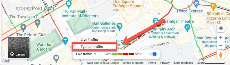 traffico tipico di google maps