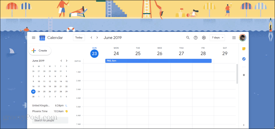 illustrazione del calendario di google