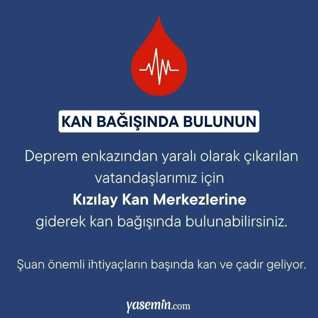 Non dimenticare di donare il sangue per le vittime del terremoto