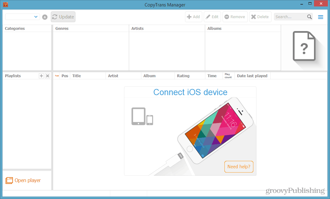 ios device connect sync music 