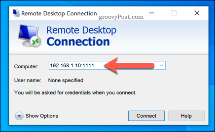 Stabilire una connessione Desktop remoto di Windows utilizzando una porta RDP personalizzata