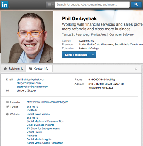 phil gerbyshak scheda contatti linkedin