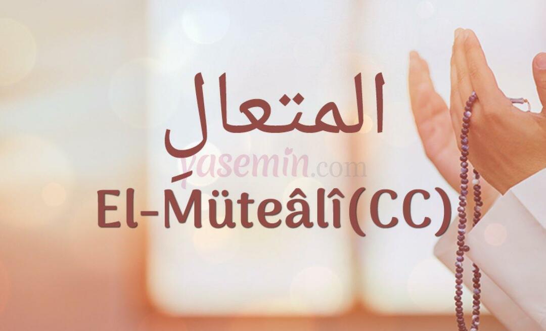 Cosa significa al-Mutaali (c.c)? Quali sono le virtù di al-Mutaali (c.c)?