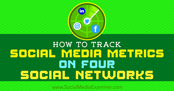 Come tenere traccia delle metriche dei social media su quattro social network di Joe Griffin su Social Media Examiner