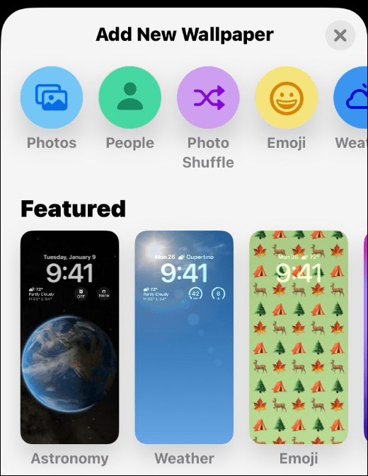 Aggiungi widget alla schermata di blocco dell'iPhone