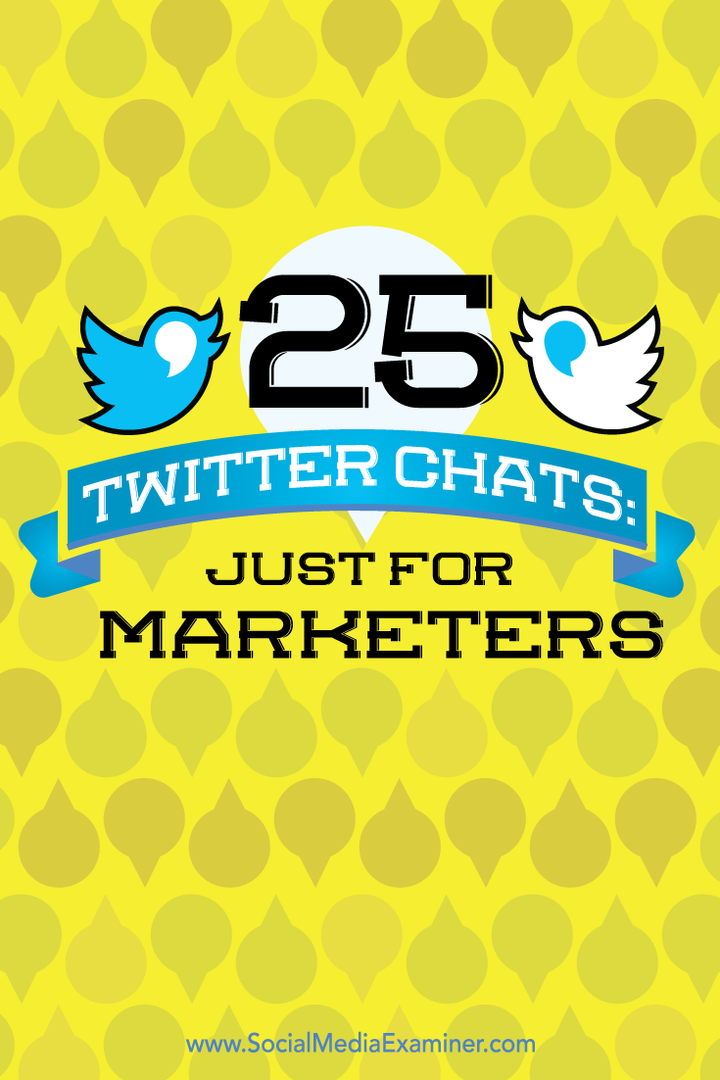 25 Twitter Chat: solo per esperti di marketing: esaminatore di social media