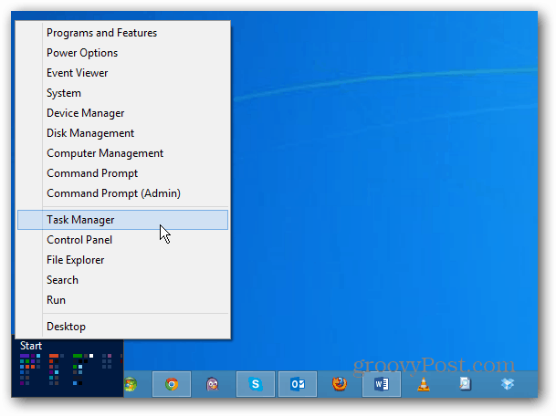 Menu Power User di Windows 8