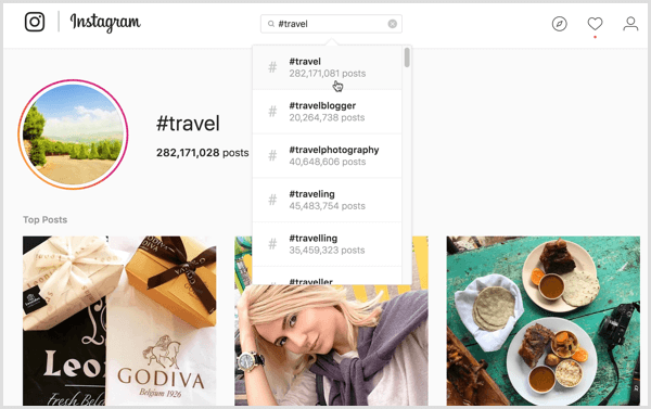 Per alcune ricerche di hashtag su Instagram, utenti diversi potrebbero visualizzare risultati di contenuto diversi.