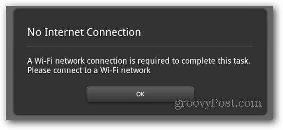 Nessuna connessione internet