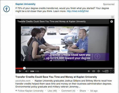 aggiornamento video della kaplan university