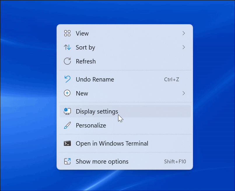 Impostazioni dello schermo di Windows 11