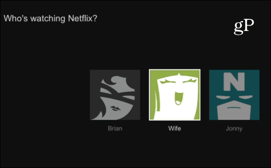 Profili utente di Netflix