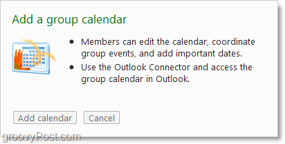 collaborare come gruppo usando un calendario