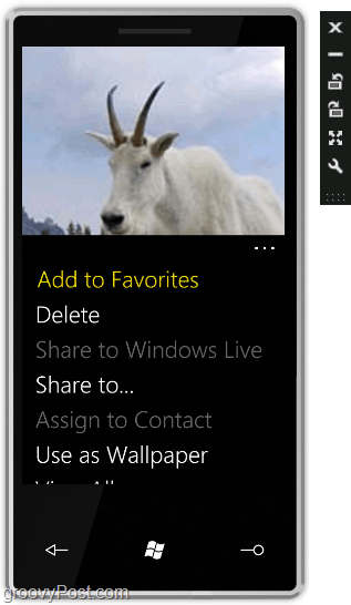 lo schermo di Windows Phone 7 reagisce come un touchscreen