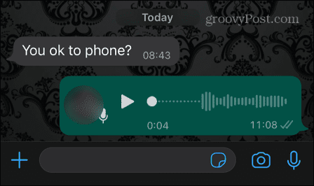 registrazione vocale whatsapp