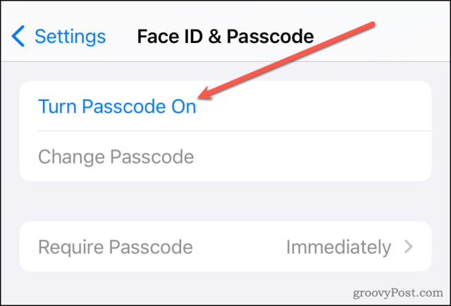 iOS 17 Attiva passcode
