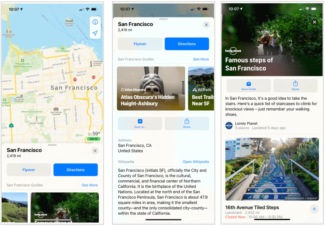 Come Apple ha cambiato Maps in iOS 14, macOS Big Sur