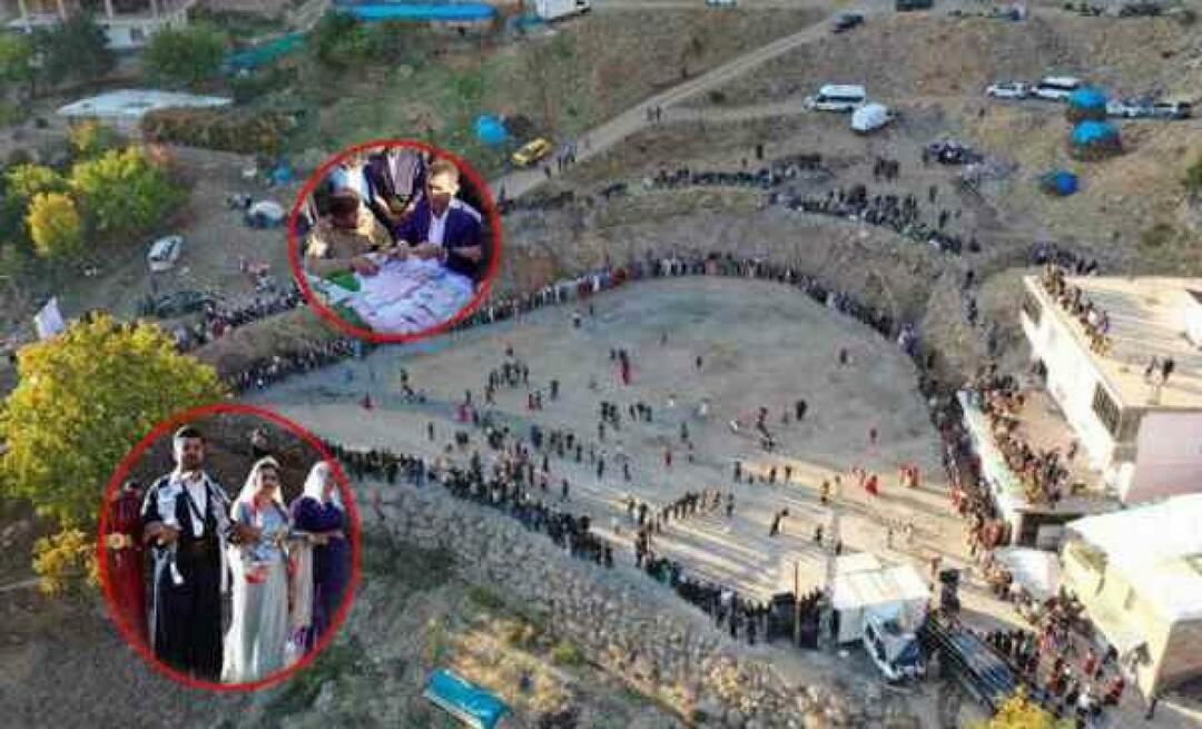 Momento storico a Şırnak! Chili d'oro sono stati indossati al matrimonio di 5mila persone