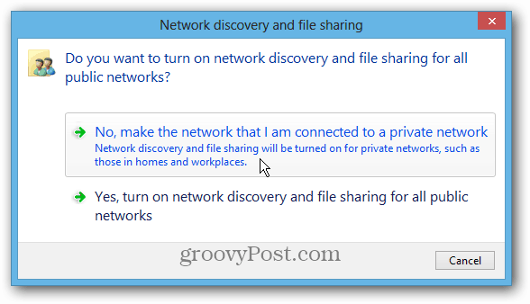 Network Discovery e condivisione file