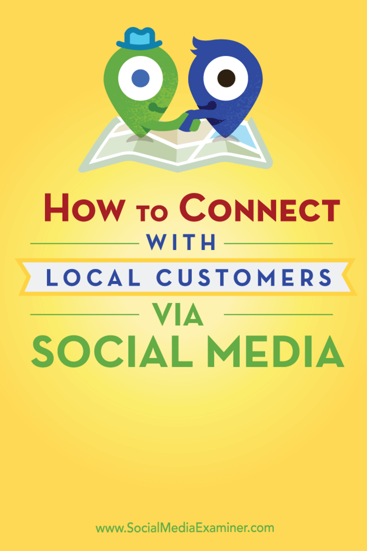entrare in contatto con i clienti locali sui principali social network
