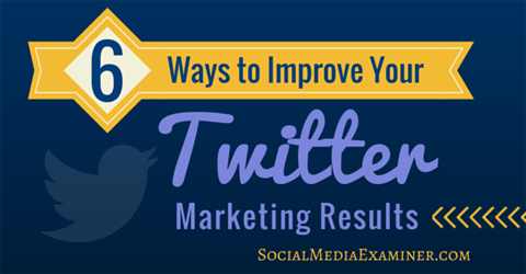migliorare i risultati di marketing di Twitter