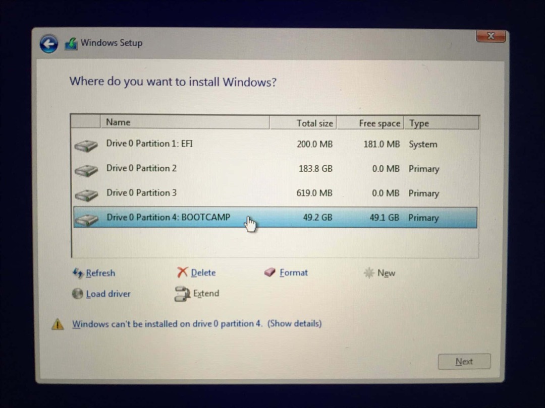 Installazione di Windows 6a