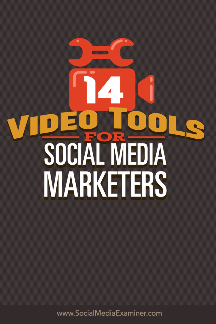 14 strumenti video per i social media