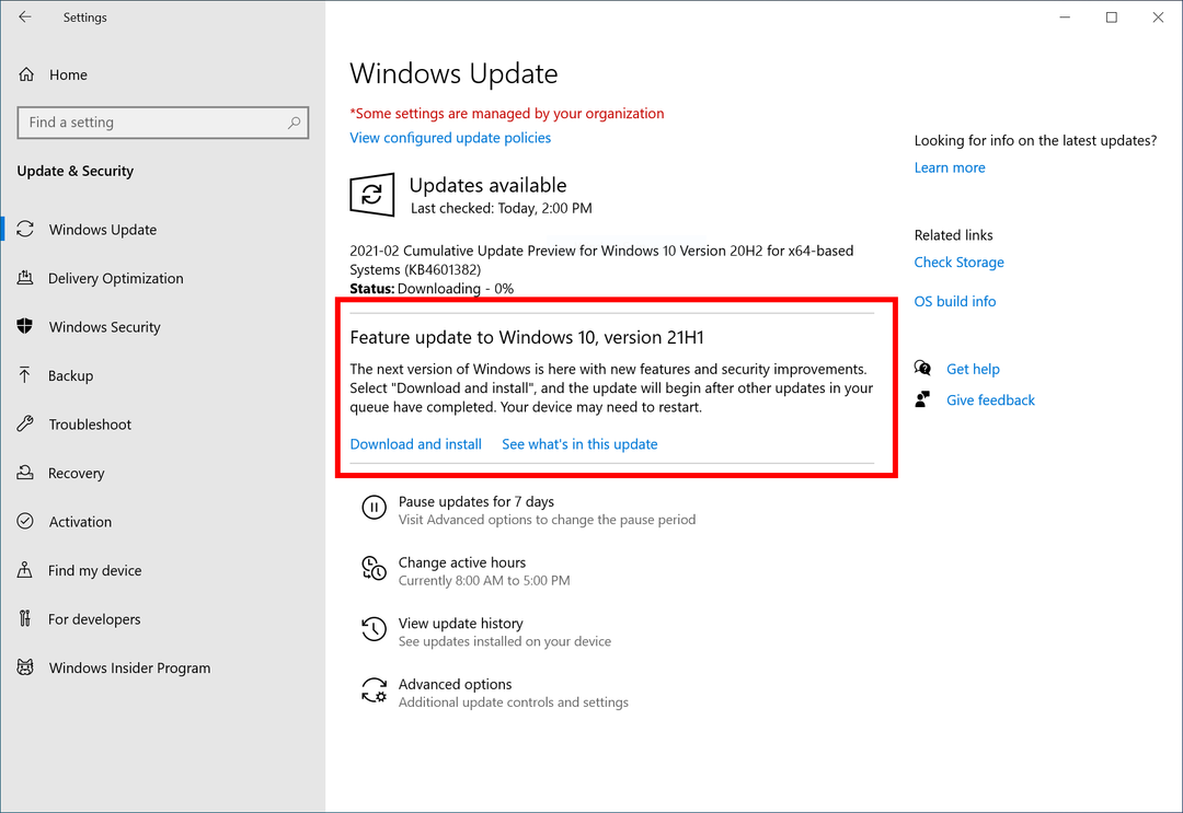 Microsoft annuncia formalmente Windows 10 21H1