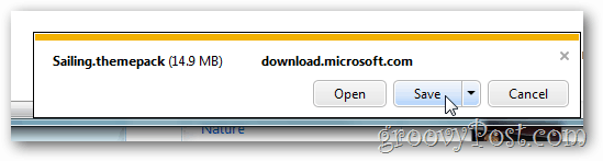 salvataggio gratuito di temi di Windows 7