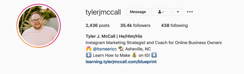 Tyler J. Biografia di McCall su Instagram