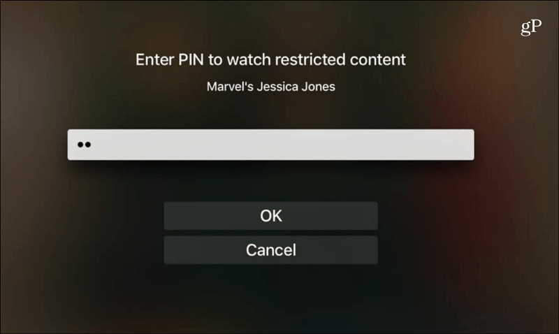 Netflix Inserisci il contenuto limitato per la visualizzazione del PIN