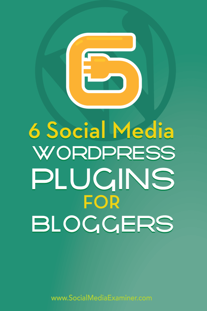 6 Plugin WordPress per social media per blogger: Social Media Examiner