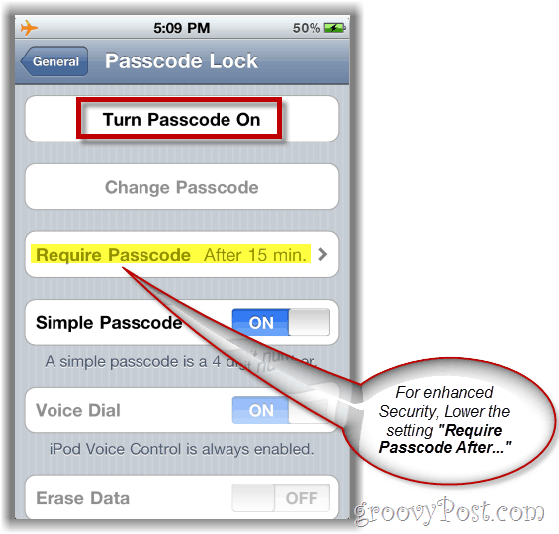 Proteggi i tuoi dati abilitando la password di blocco passcode sul tuo iPhone