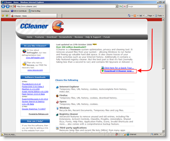 Scarica CCleaner per cancellare / eliminare in modo sicuro i file e la cache da Windows