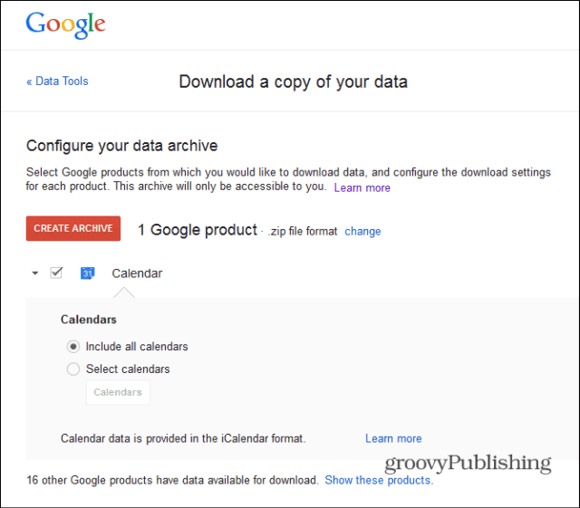 Come scaricare i dati di Gmail e Google Calendar