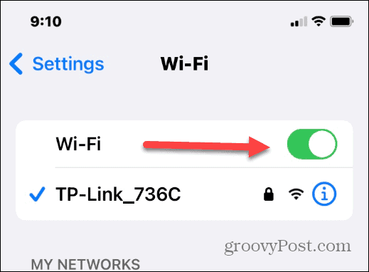 Modifica la password Wi-Fi su iPhone