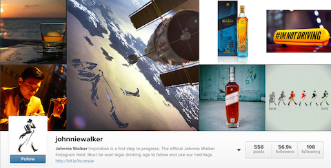 profilo instagram johnniewalker