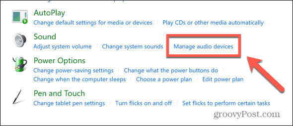 Windows gestisce i dispositivi audio