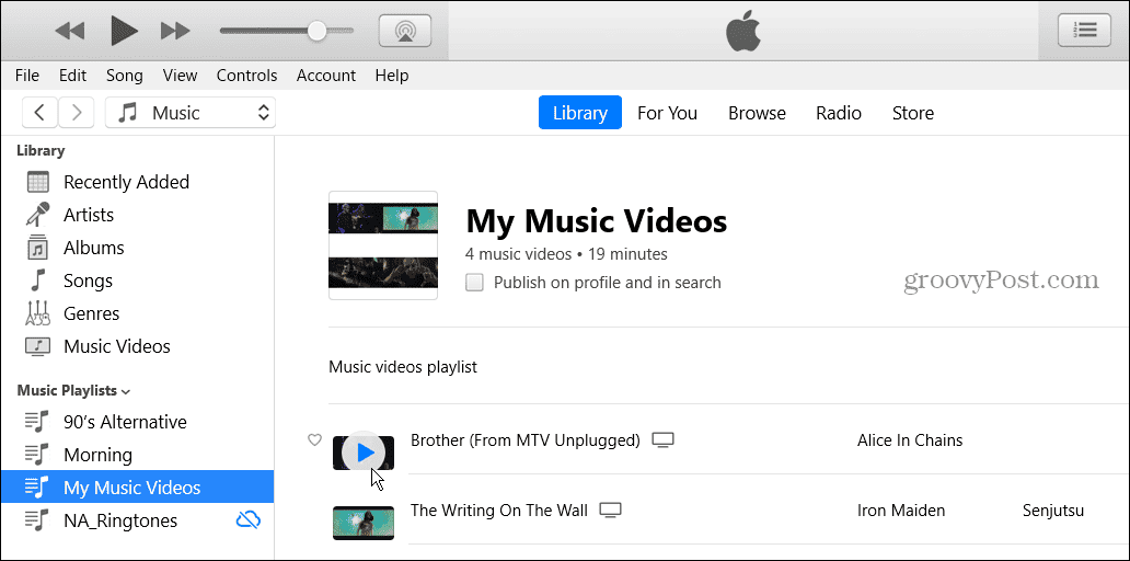 Come creare playlist video su Apple Music