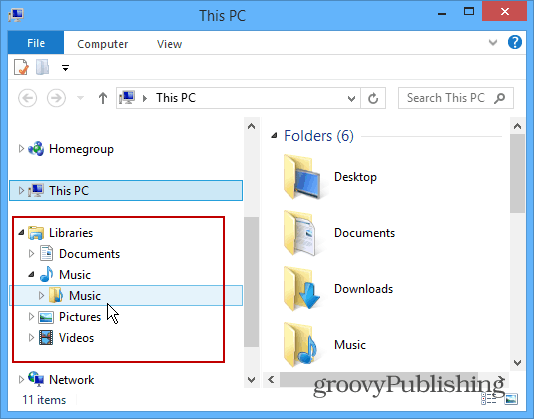 Suggerimento per Windows 8.1: ripristinare le librerie in Esplora file