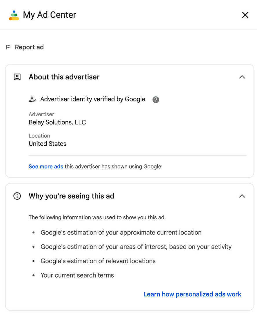 google-ads-transparency-center-youtube-about-this-advertiser-identity-belay-solutions-llc-search-terms-influenzato-pubblicazione-annuncio-11