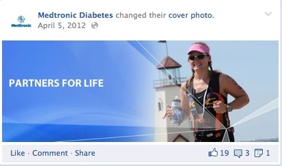 primo banner Facebook per il diabete medtronic