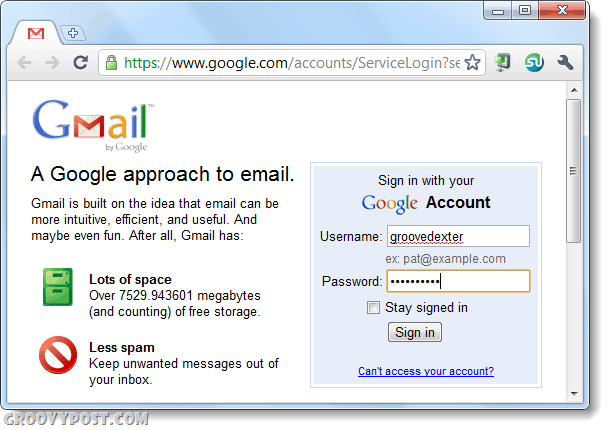 accedi a Gmail usando Chrome due volte