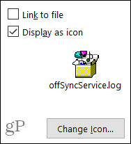 Cambia l'icona del display