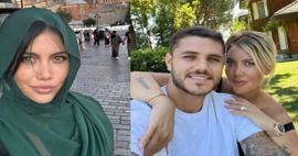 Le pose dell'hijab di Wanda Nara davanti a Santa Sofia sono diventate un argomento caldo!