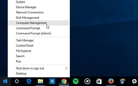 2 Gestione rapida di Windows 10 Computer Management
