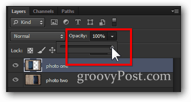 l'opacità restituisce il passo finale dell'immagine Photoshop al 100 percento