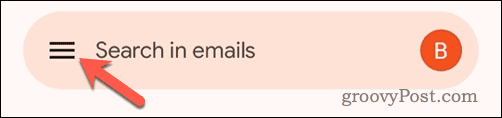 Apri il menu Gmail