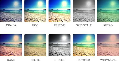 esempi di filtri fotografici