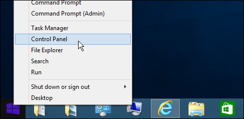Pannello di controllo di Windows 8